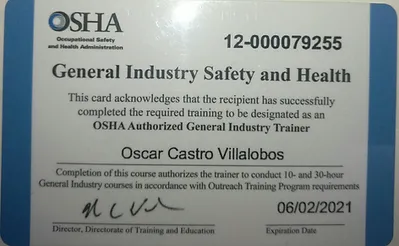 TRAINING CENTER SALUD OCUPACIONAL GESTIÓN AMBIENTAL MEDICINA DE EMPRESA SISTEMAS DE INGENIERÍA EQUIPO DE PROTECCIÓN PERSONAL ALQUILER DE EQUIPOS TIENDA EN LÍNEA SONDEL ESOSA CONSEJO DE SALUD OCUPACIONAL MINISTERIO DE TRABAJO CONSULTORA ECOS VEKTOR CAPRIS PROSISA CEFOTEC MULTIPROSA FUTURIS OSD CONSULTORES SDI COSYSO INS OSHA LATINO AMERICA TAREAS CRITICAS INDUCCION EMPRESA KIMBERLY CLARK COCA-COLA INDUSTRIAS FEMSA BIMBO GRIFFITH FOODS DURMAN BY ALIAXIS UNILEVER INSTITUTO TÉCNICO CURSOS PROGRAMADOS CERTIFICADOS DE ENTRENAMIENTO PORTAL EHS SISTEMA DE CONTROL TRABAJO EN ALTURAS Persona Autorizada Persona Competente Módulo Rescate ESPACIOS CONFINADOS TRABAJOS EN CALIENTES ANDAMIOS LOTOTO IZAJE DE CARGAS SEGURIDAD ELÉCTRICA SEGURIDAD QUÍMICA ELEVADORES HIDRÁULICOS OPERADOR MONTACARGAS EXCAVACIONES RESCATE 40 HORAS OSHA CAPACITACION DE BRIGADAS PRIMEROS AUXILIOS PRIMEROS AUXILIOS PSICOLÓGICOS REANIMACIÓN CARDIO PULMONAR (RCP) COMBATE DE INCENDIOS Y MANEJO DE EXTINTORES COMANDO DE INCIDENTES EVACUACIÓN Y RESCATE (PLANES DE EMERGENCIA) MANJEO DE MATERIALES PELIGROSOS RESCATE EN ALTURAS Y ESPACIOS CONFINADOS PROGRAMAS DE ERGONOMÍA PROTECCIÓN RESPIRATORIA INSTITUTO TÉCNICO PROFESIONAL EHS Y ACREDITACIONES INA GESTOR EN SALUD OCUPACIONAL Y AMBIENTE EMPLEO DE TÉCNICAS PARA TRABAJO EN ALTURAS FORMULACIÓN DE PLAN DE SALUD OCUPACIONAL EJECUCIÓN DE TÉCNICAS SEGURAS PARA TRABAJO VERTICAL MEDIANTE CUERDAS EJECUCIÓN DEL PLAN DE SALUD OCUPACIONAL EJECUCIÓN DEL PLAN PARA LA ATENCIÓN ANTE EMERGENCIAS EJECUCIÓN DEL PLAN DE MANEJO DE RESIDUOS SÓLIDOS, LÍQUIDOS Y EMISIONES ATMOSFÉRICAS SOPORTE VITAL CARDIOPULMONAR Y OVACE PRIMEROS AUXILIOS BÁSICOS ERGONOMÍA Cursos basados en normas internacionales Cursos Teórico-Práctico-felxibles Instructores Certificados DE OSHA PROGRAMA DE INDUCCIÓN CONTRATISTAS PROGRAMA DE INDUCCIÓN EMPRESARIAL IMPLEMENTACIÓN DE ISO 45001 ELABORACIÓN DE PLANES DE EMERGENCIA ELABORACIÓN DE PLANES DE SALUD OCUPACIONAL ADMINISTRACIÓN OFICINAS DE SEGURIDAD OCUPACIONAL SUPERVISIÓN DE PROYECTOS DE CONSTRUCCIÓN ALQUILER DE EQUIPOS PARA ESPACIOS CONFINADOS LEGISLACIÓN Y NORMATIVA SEGURIDAD LABORAL ALQUILER DE EQUIPOS SALUD OCUPACIONAL ESTUDIOS Y ANÁLISIS DE RUIDO, ILUMINACIÓN Y GASES ESTUDIOS DE ERGONOMÍA Y COMFORT TÉRMICO CAPACITACIONES DE SEGURIDAD INDUSTRIAL PROGRAMAS DE CONTROL ENERGÍAS PELIGROSAS ANÁLISIS GENERAL DE RIESGOS INDUSTRIALES PROGRAMA DE INSPECCIONES PROGRAMADAS PROGRAMA INVESTIGACIÓN DE ACCIDENTES ROTULACIÓN Y SEÑALIZACIÓN EMPRESARIAL REGENCIAS AUDITORÍAS Y ASESORÍAS AMBIENTALES PLANES DE GESTIÓN AMBIENTAL EMPRESARIAL CERTIFICACIONES AMBIENTALES ISO 14001 PROGRAMA BANDERA AZUL ECOLÓGICA PLANES DE GESTIÓN INTEGRAL DE RESIDUOS PROGRAMA CARBONO NEUTRALIDAD MEDICIONES AMBIENTALES, MAPEO DE RUIDO INFORMES DE ANÁLISIS DE CALIDAD DEL AGUA INVENTARIO DE GASES EFECTO INVERNADERO ADMINISTRACIÓN DE CONSULTORIOS MÉDICOS PRE-EMPLEOS FERIAS DE SALUD EXÁMENES FÍSICOS ANÁLISIS DE RESULTADOS SERVICIOS DE ENFERMERÍA SERVICIOS DE FISIOTERAPIA SERVICIOS DE NUTRICIÓN SERVICIOS DE PSICOLOGÍA SLL-INOX TI LSH-SS/GV SLL-RA/ LSH-RA XP-SS SLL-BASIC PROTECCION CONTRA CAIDAS PROTECCION RESPIRATORIA PROTECCION PARA LAS MANOS BLOQUEO Y ETIQUETADO RAPEL Y AVENTURA PORTECCION PARA LOS PIES PROTECCION PARA EL CUERPO SEÑALIZACION PROTECCION AUDITIVA PROTECCION OCULAR PROTECCION DE CABEZA PROTECCION ESPECIAL ARNES CABLES CONECTORES ANCLAJES TEMPORALES RETRACTILES LINEAS DE VIDA CONECTORES ACCESORIOS ESPACIOS CONFINADOS SISTEMAS DE INGENIERÍA "SCBA COMPLETO CILINDROS 45 MINUTOS" " DEA, DESFIBRILADOR ENTRENAMIENTO AHA" "LUXÓMETRO MODELO LT300" RETRÁCTILES DIFERENTES TAMAÑOS MANIQUÍES ELECTRÓNICOS RCP AHA 1 ADULTO 1 NIÑO MANIQUÍES ELECTRÓNICOS RCP AHA 4 ADULTOS MANIQUÍES RCP AHA 5 ADULTOS 2 NIÑOS MANIQUÍES RCP AHA 5 ADULTOS SONÓMETRO EXTECH MODELO 407736 RANGO DUAL SONÓMETRO EXTECH MODELO 407760 INTERFAZ PC TERMOHIGRÓMETRO EXTECH ESTRÉS TÉRMICO MODELO HT2000 "ANEMÓMETRO EXTECH MODELO AN200" TERMOHIGRÓMETRO EXTECH ESTRÉS TÉRMICO MODELO HT2000 "ANEMÓMETRO EXTECH MODELO AN200" MEDIDOR DE ESPACIOS CONFINADOS DUCTO PARA VENTILADOR DE ESPACIOS CONFINADOS TRÍPODE ESPACIOS CONFINADOS VARIOS MODELOS VENTILADOR ESPACIOS